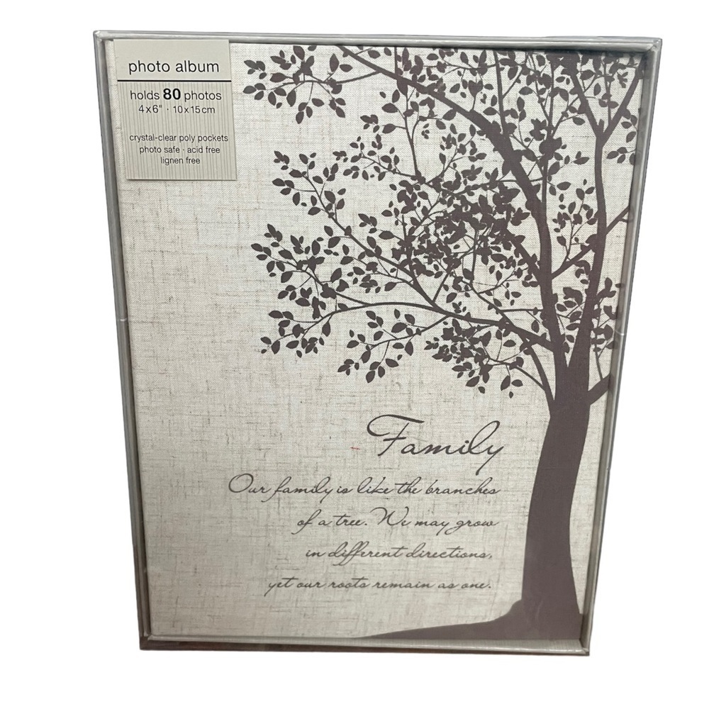 Prinz Cream Brown Fabric Photo Album NIB